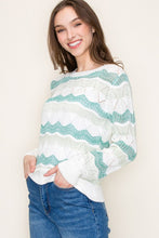 Load image into Gallery viewer, Sound Waves Color Block Sweater
