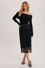 Load image into Gallery viewer, Main Attraction Lace Midi Skirt
