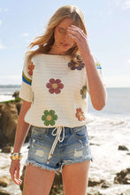 Load image into Gallery viewer, Dancing Daisies Embroidered Sweater
