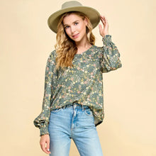 Load image into Gallery viewer, Serene Meadow Floral Top
