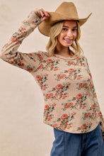 Load image into Gallery viewer, Orchard Bloom Waffle Knit Top
