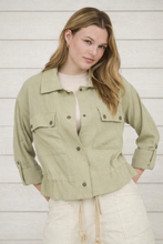 Load image into Gallery viewer, Stay A While Drawstring Jacket
