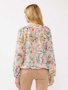 Lush Garden Button Down Blouse