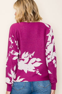 Berry Blossom Floral Sweater