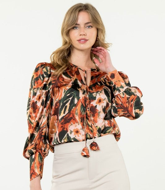 Falling For You Floral Blouse