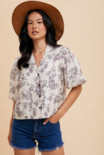 Load image into Gallery viewer, Morning Mist Floral Camp Shirt
