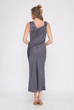 Load image into Gallery viewer, Twilight Cowl Neck Midi Slip Dress
