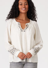 Load image into Gallery viewer, Feel Your Best Embroidered Long Sleeve Top
