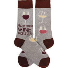 Load image into Gallery viewer, Awesome Wine Drinker Socks
