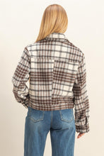 Load image into Gallery viewer, Checkmate Plaid Crop Jacket
