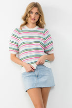 Load image into Gallery viewer, You Brighten My Day Striped Top
