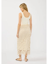 Load image into Gallery viewer, Sun Kissed Floral Crochet Midi Skirt
