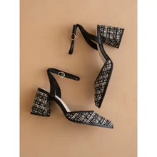 Load image into Gallery viewer, Princess Tweed Pointed Toe Heel
