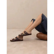 Load image into Gallery viewer, Desiree Woven Buckle Slide
