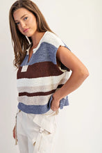 Load image into Gallery viewer, Coffee Chat Striped Sweater

