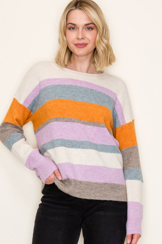 Golden Harvest Striped Sweater