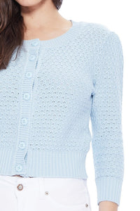 Charlotte Cropped Button Down Cardigan