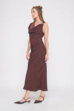 Load image into Gallery viewer, Twilight Cowl Neck Midi Slip Dress
