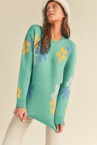 Groovy Baby Floral Sweater