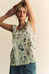 Evie Eyelet Embroidered Tank