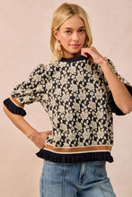 Load image into Gallery viewer, Midnight Rose Printed Sweater

