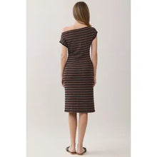 Load image into Gallery viewer, Read Between The Lines Midi Dress
