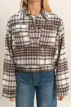 Load image into Gallery viewer, Checkmate Plaid Crop Jacket
