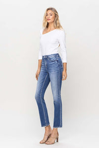 Poised High Rise Slim Straight Jeans