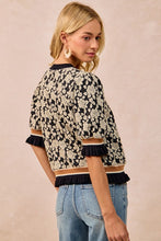 Load image into Gallery viewer, Midnight Rose Printed Sweater
