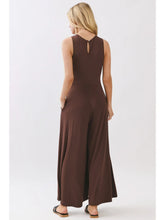 Load image into Gallery viewer, Espresso Hour Wide Leg Jumpsuit
