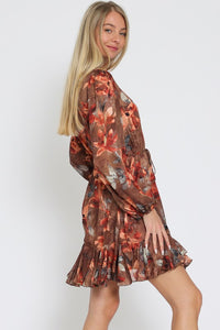 Happy Harvest Floral Mini Dress