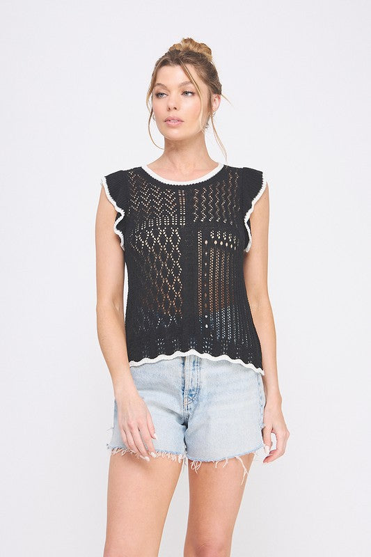 Cookies & Cream Piontelle Knit Tank