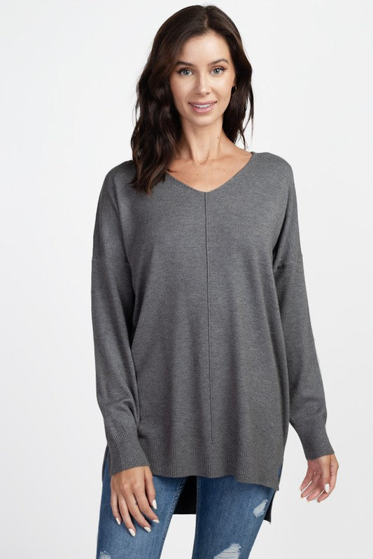 Dreamers Knit Sweater Heather Charcoal