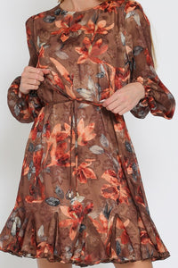 Happy Harvest Floral Mini Dress
