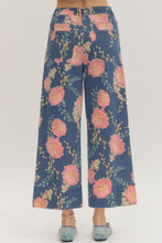Load image into Gallery viewer, Dahlia Floral Wide Leg Denim Pants

