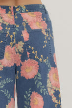 Load image into Gallery viewer, Dahlia Floral Wide Leg Denim Pants
