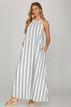 Load image into Gallery viewer, Salt &amp; Sky Halter Maxi Dress

