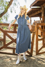Load image into Gallery viewer, Daybreak Collared Denim Dress
