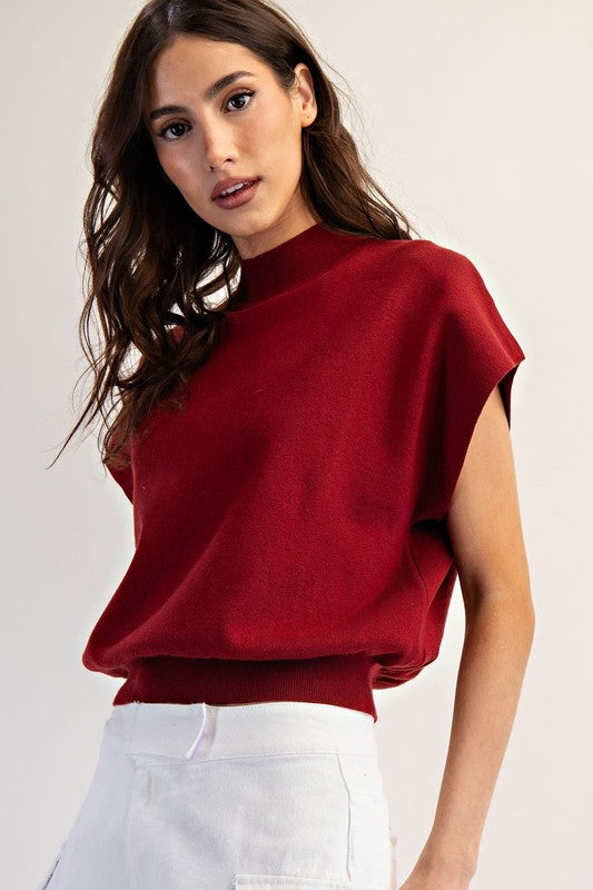 Simply Me Mock Neck Sweater