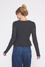 Load image into Gallery viewer, Sand Dollar Lace Peplum Top
