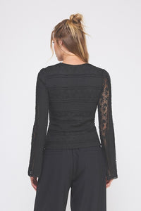 Miranda Mixed Lace Top