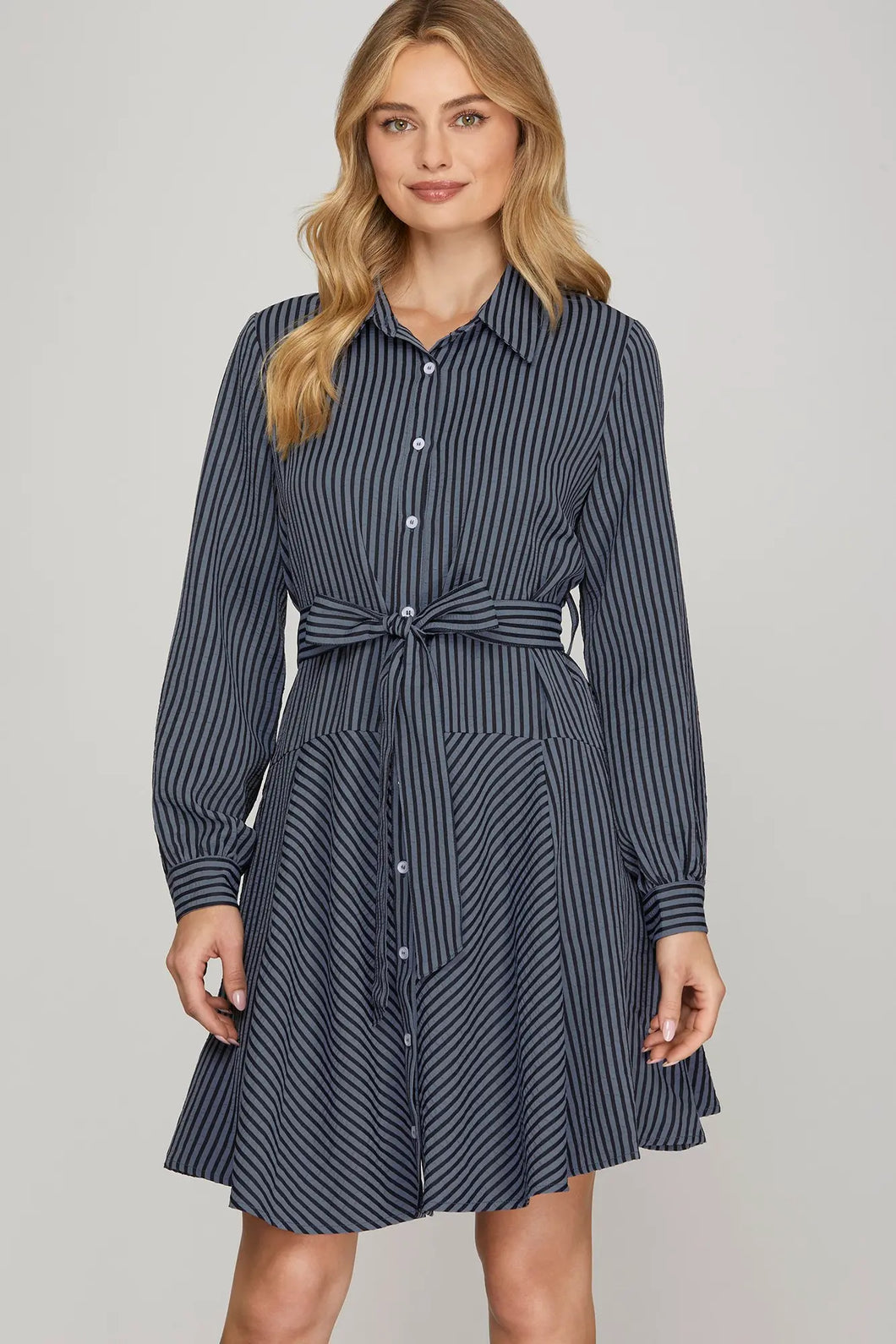 Elevated Striped Mini Dress