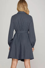 Load image into Gallery viewer, Elevated Striped Mini Dress
