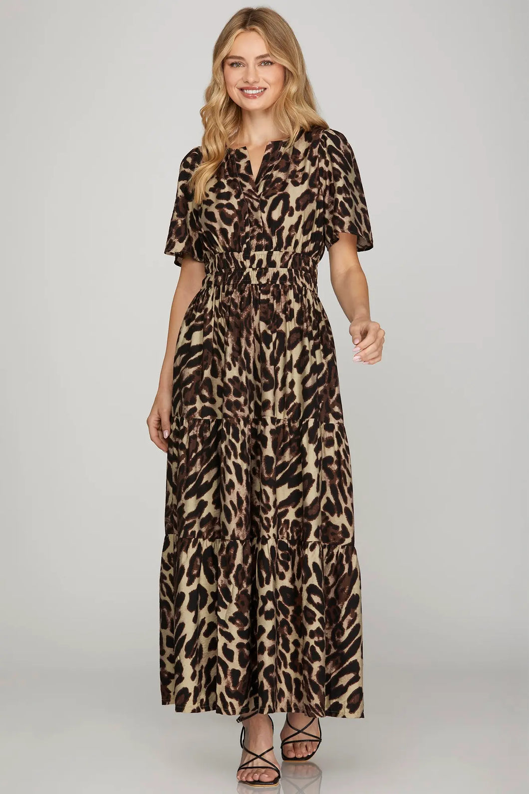 Wild Side Tiered Maxi Dress