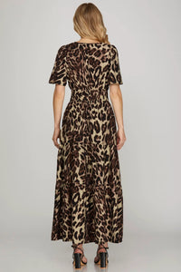Wild Side Tiered Maxi Dress