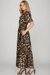 Wild Side Tiered Maxi Dress