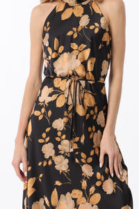 Golden Hour Mock Neck Maxi Dress