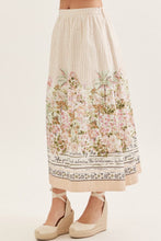 Load image into Gallery viewer, Me In Capri Floral Midi Skirt
