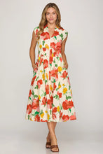 Load image into Gallery viewer, Sunny Daze Floral Zip Front Dress
