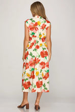 Load image into Gallery viewer, Sunny Daze Floral Zip Front Dress
